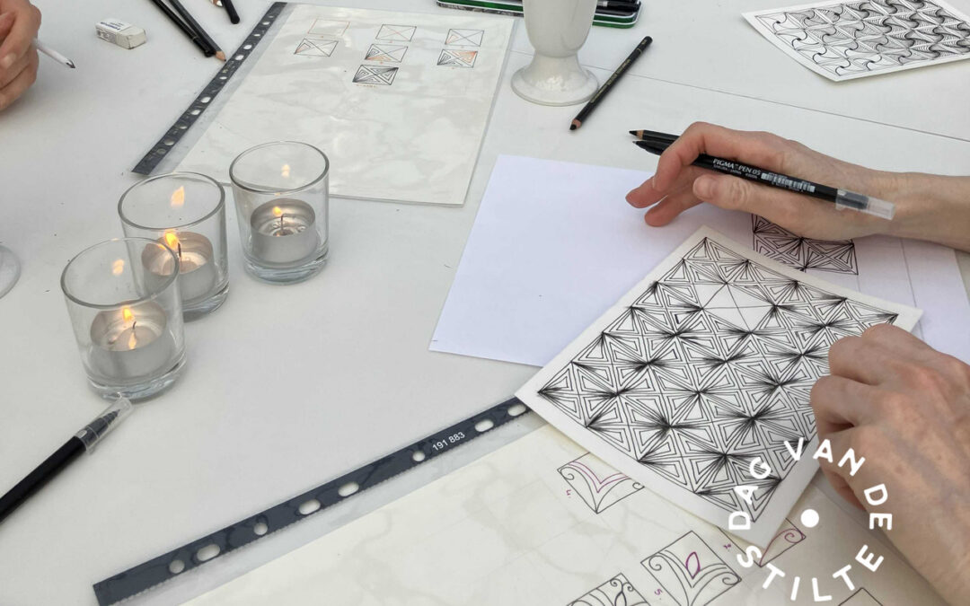 DAG VAN DE STILTE • Zentangle – tekenen als vorm van stilte